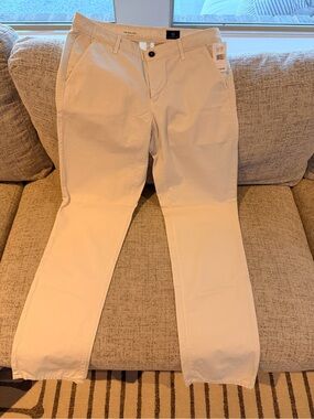 AG Adriano Goldschmied Cream Straight Chinos men’s